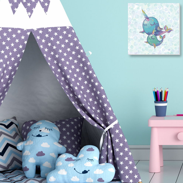 Dotz Diamond Dotz Narwhal Dreams - 8.7" X 8.7"