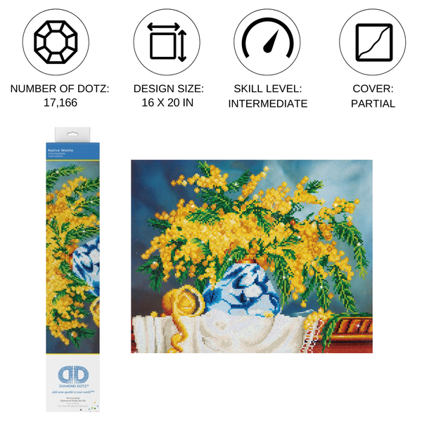 Dotz Diamond Dotz Native Wattle - 20.0" X 16.0"