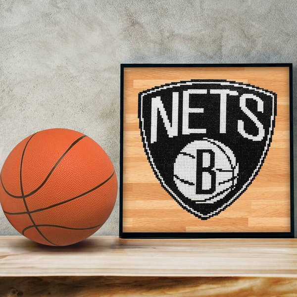 Dotz Diamond Dotz NBA Brooklyn Nets - 12.6" X 12.6"