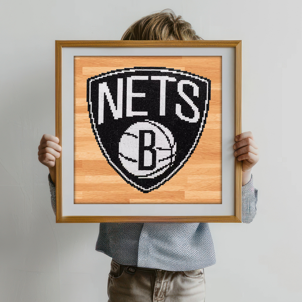 Dotz Diamond Dotz NBA Brooklyn Nets - 12.6" X 12.6"