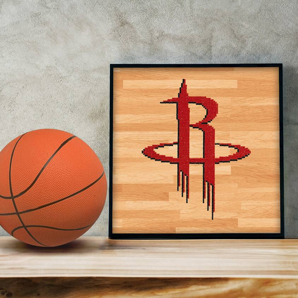 Dotz Diamond Dotz NBA Houston Rockets - 12.6" X 12.6"