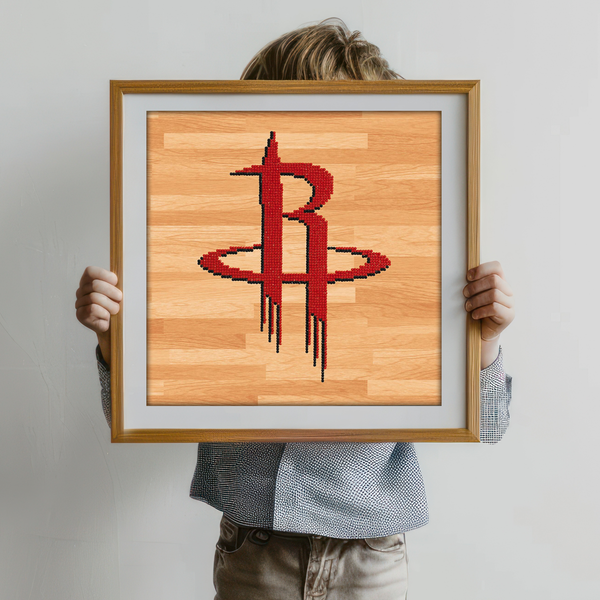 Dotz Diamond Dotz NBA Houston Rockets - 12.6" X 12.6"