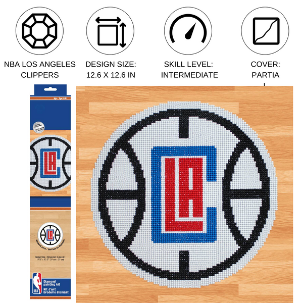 Dotz Diamond Dotz NBA LA Clippers - 12.6" X 12.6"