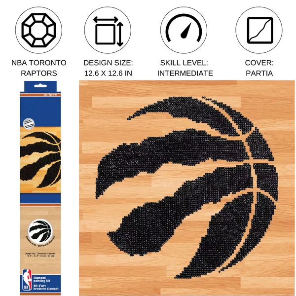 Dotz Diamond Dotz NBA Toronto Raptors - 12.6" X 12.6"