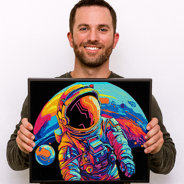 Dotz Diamond Dotz Neon Flock Astronaut - 18.0" X 14.0"
