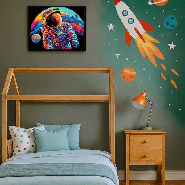 Dotz Diamond Dotz Neon Flock Astronaut - 18.0" X 14.0"