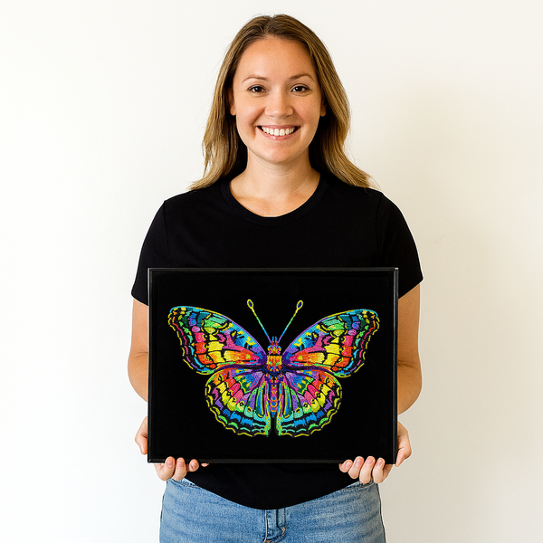 Dotz Diamond Dotz Neon Flock Butterfly - 18.0" X 14.0"