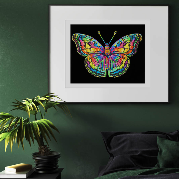 Dotz Diamond Dotz Neon Flock Butterfly - 18.0" X 14.0"