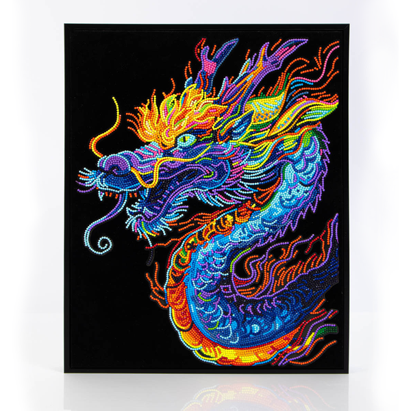 dotz Diamond Dotz Neon Flock Dragon - 14.0" x 18.0"