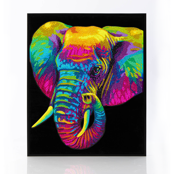 dotz Diamond Dotz Neon Flock Elephant - 14.0" x 18.0"