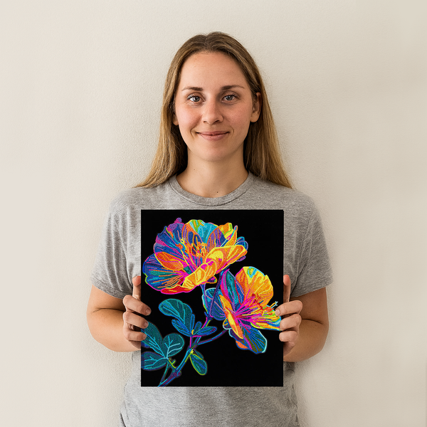 Dotz Diamond Dotz Neon Flock Floral - 14.0" X 18.0"