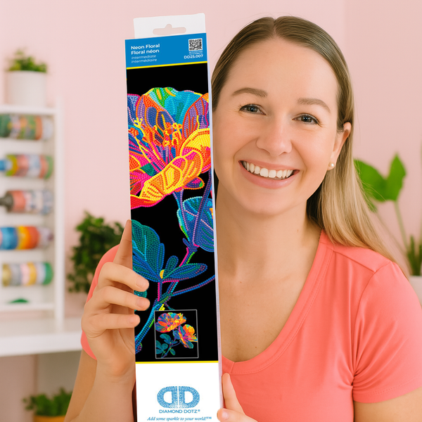 Dotz Diamond Dotz Neon Flock Floral - 14.0" X 18.0"