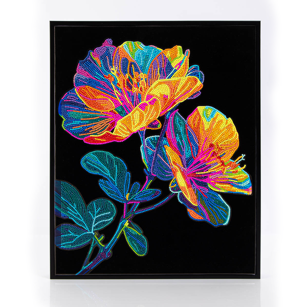 dotz Diamond Dotz Neon Flock Floral - 14.0" x 18.0"