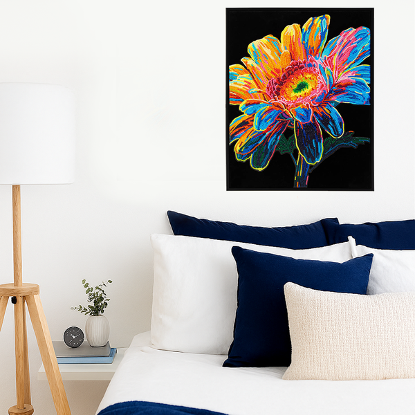 Dotz Diamond Dotz Neon Flock Gerbera - 14.0" X 18.0"