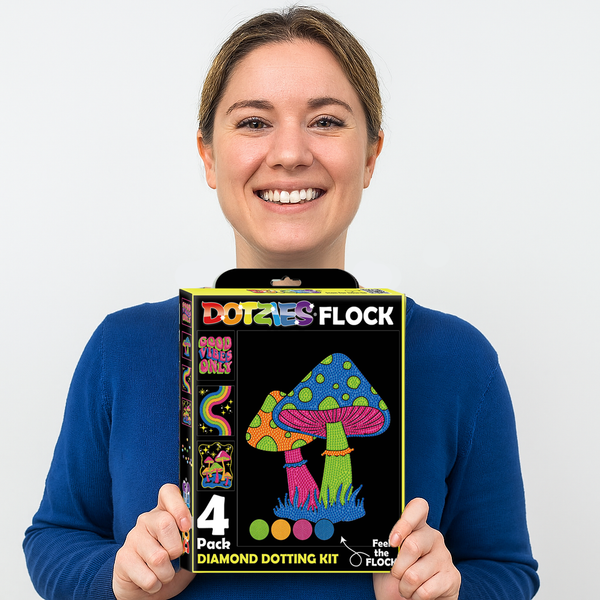 Dotz Diamond Dotz Neon Flock Good Vibes - 10.0" X 8.0"