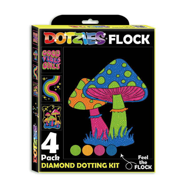 dotz Diamond Dotz Neon Flock Good Vibes - 10.0" x 8.0"
