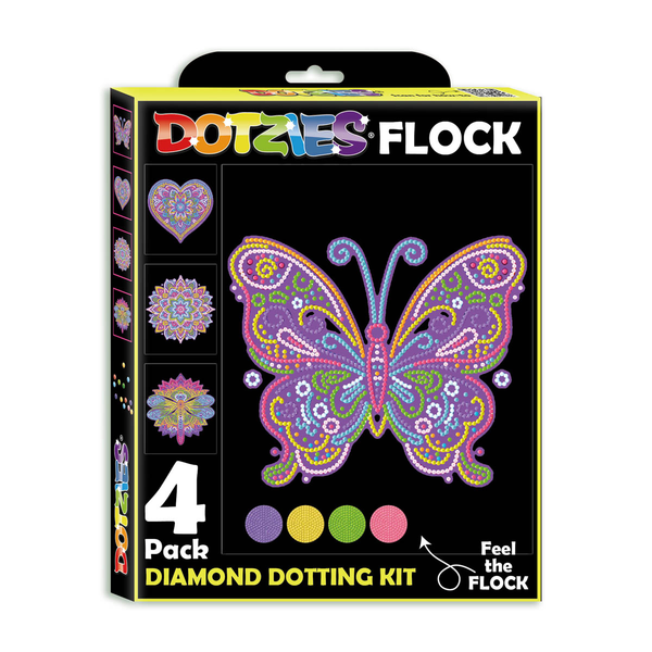 dotz Diamond Dotz Neon Flock Mandalas - 10.0" x 8.0"