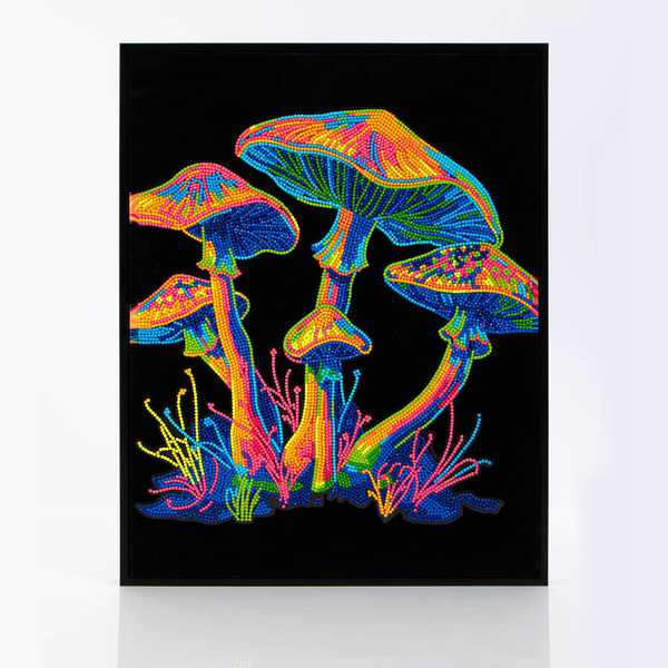 dotz Diamond Dotz Neon Flock Mushrooms - 14.0" x 18.0"