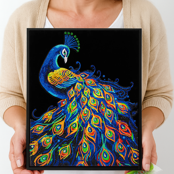 Dotz Diamond Dotz Neon Flock Peacock - 14.0" X 18.0"