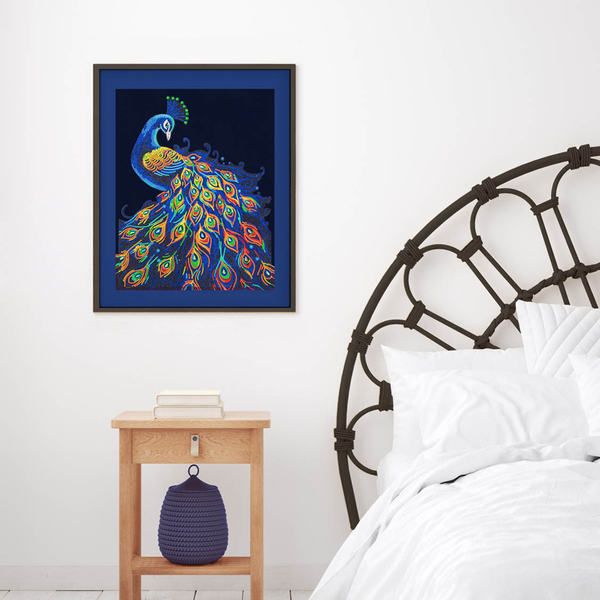 Dotz Diamond Dotz Neon Flock Peacock - 14.0" X 18.0"