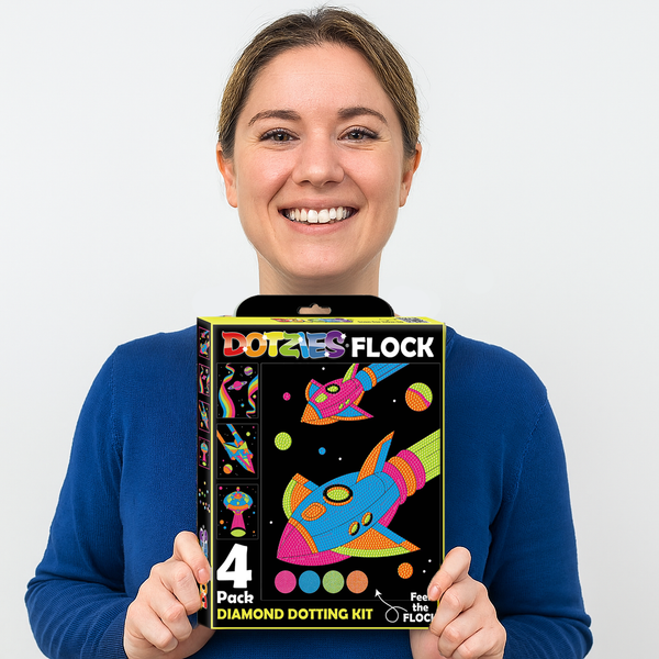 Dotz Diamond Dotz Neon Flock Space - 10.0" X 8.0"