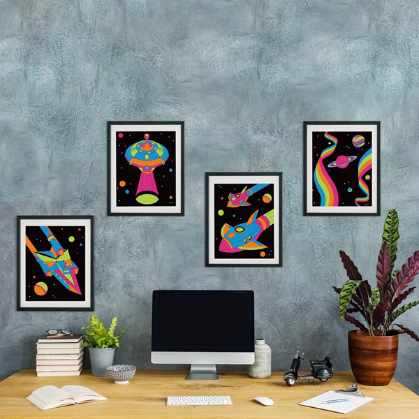 Dotz Diamond Dotz Neon Flock Space - 10.0" X 8.0"