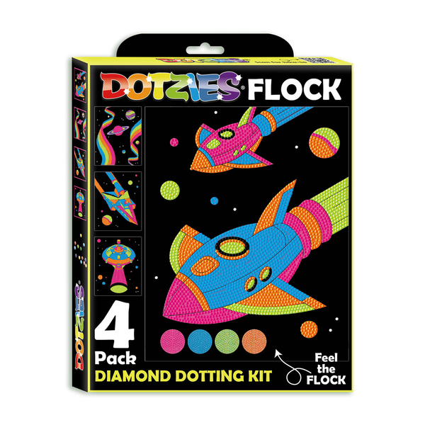 dotz Diamond Dotz Neon Flock Space - 10.0" x 8.0"