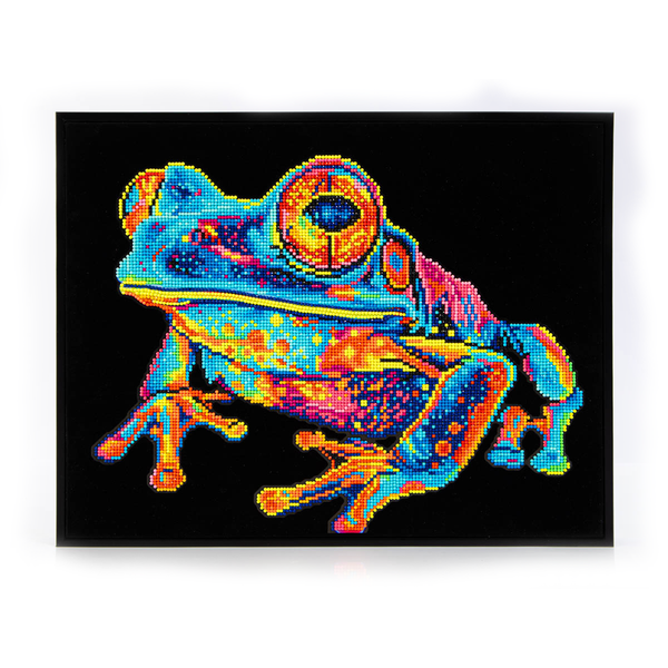 dotz Diamond Dotz Neon Flock Tree Frog - 18.0" x 14.0"