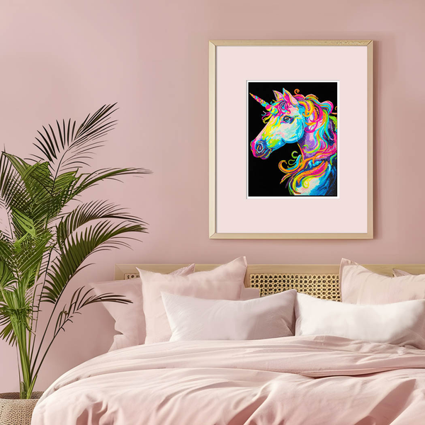 Dotz Diamond Dotz Neon Flock Unicorn - 14.0" X 18.0"