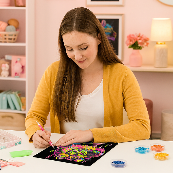 Dotz Diamond Dotz Neon Flock Wild - 10.0" X 8.0"