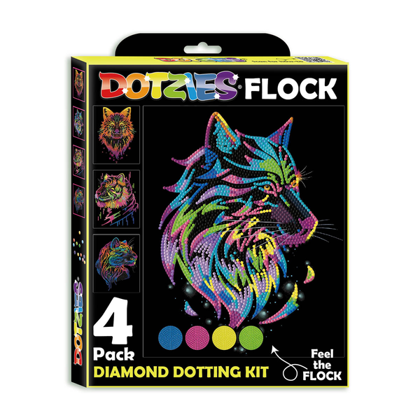 dotz Diamond Dotz Neon Flock Wild - 10.0" x 8.0"