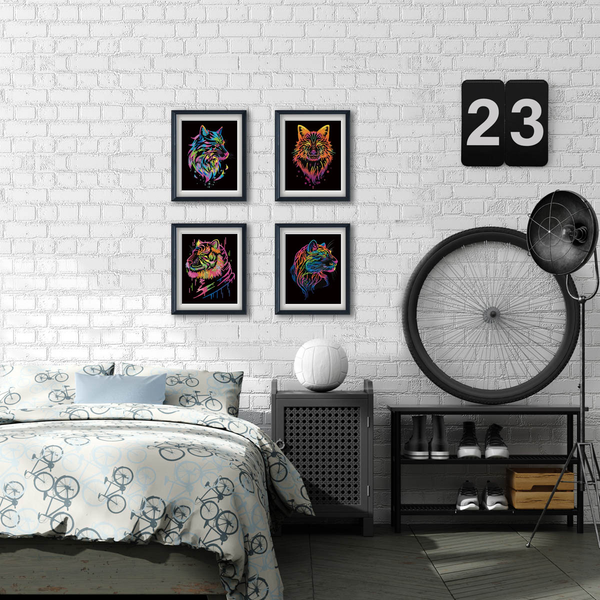 Dotz Diamond Dotz Neon Flock Wild - 10.0" X 8.0"