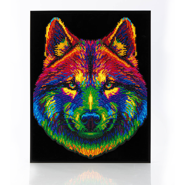 dotz Diamond Dotz Neon Flock Wolf - 14.0" x 18.0"