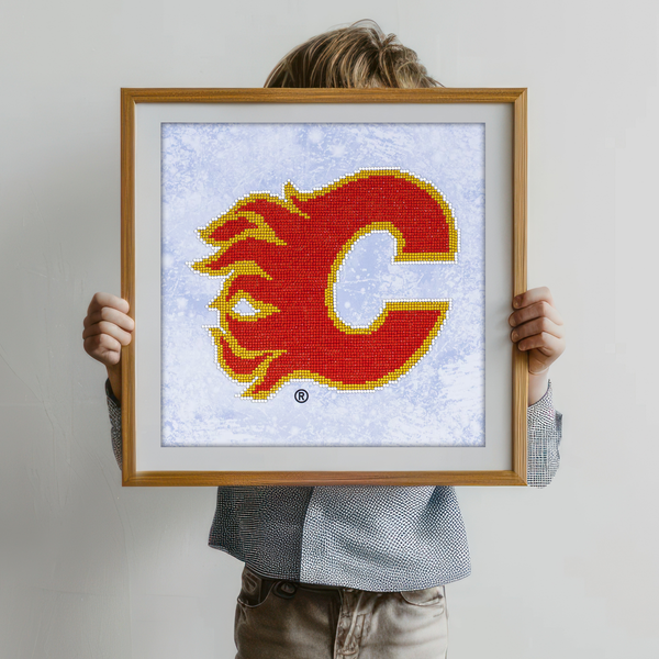Dotz Diamond Dotz NHL Calgary Flames - 12.6" X 12.6"