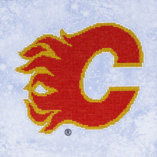 dotz Diamond Dotz NHL Calgary Flames - 12.6" x 12.6"