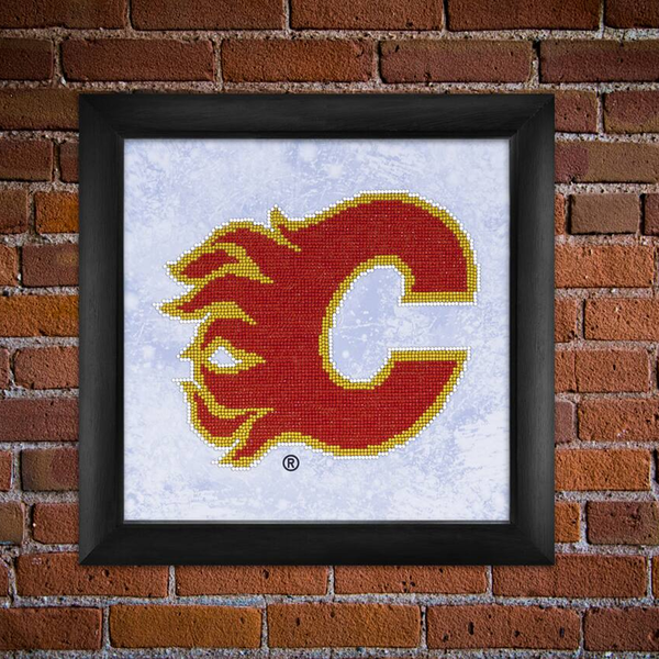 Dotz Diamond Dotz NHL Calgary Flames - 12.6" X 12.6"