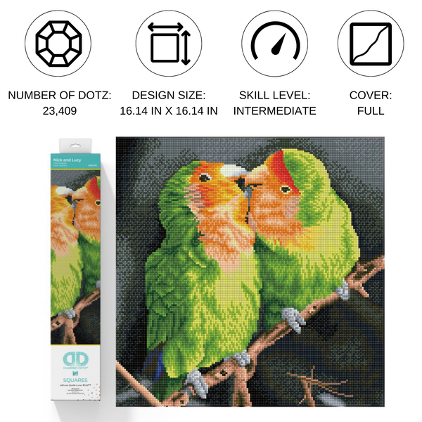 Dotz Diamond Dotz Nick And Lucy - 16.1" X 16.1"