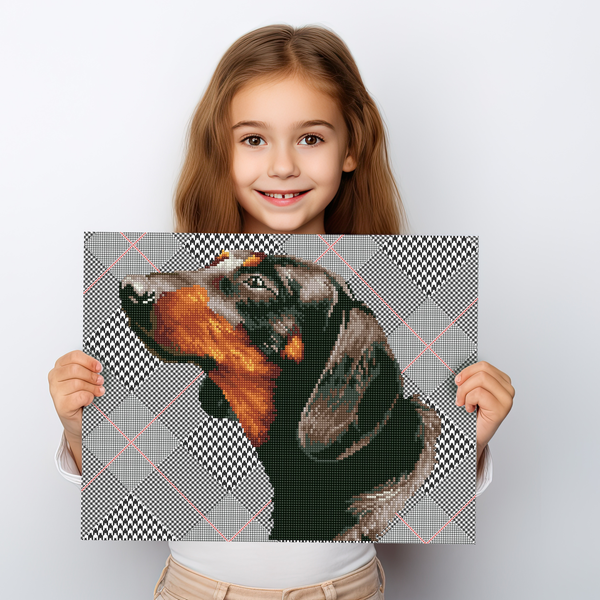 Dotz Diamond Dotz Noble Dachsie - 18.5" X 14.6"