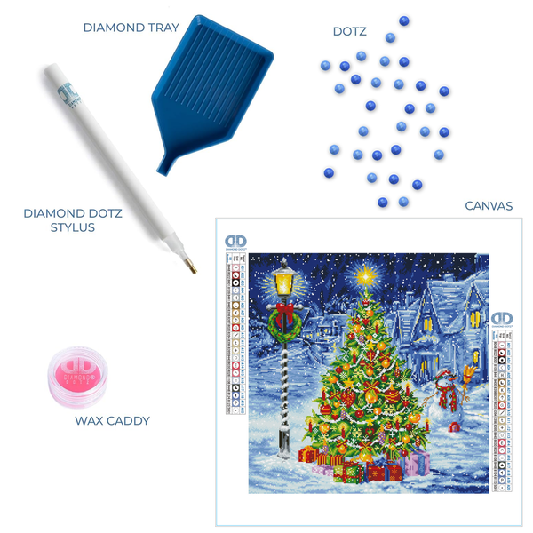 Dotz Diamond Dotz Oh Christmas Tree - 26.4" X 26.4"