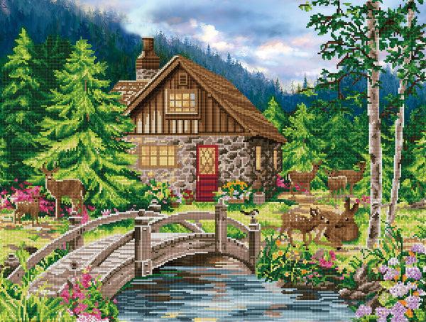 dotz Diamond Dotz Old Stone Cottage - 32.3" x 24.4"