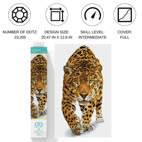 Dotz Diamond Dotz On The Prowl - 12.6" X 20.5"