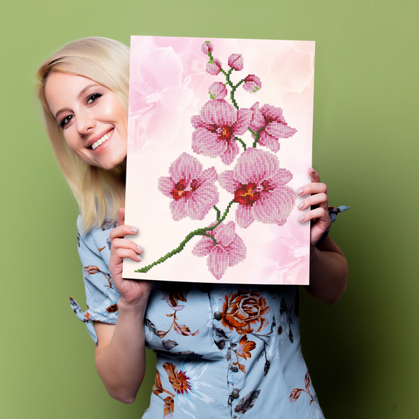 Dotz Diamond Dotz Orchid Spray - 16.1" X 12.2"