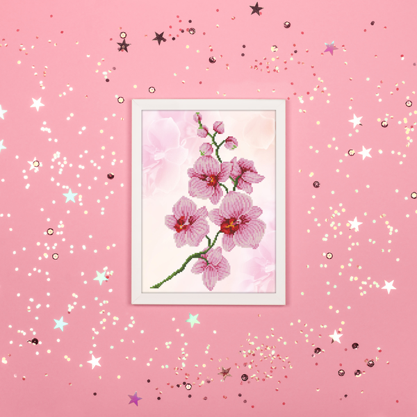 Dotz Diamond Dotz Orchid Spray - 16.1" X 12.2"