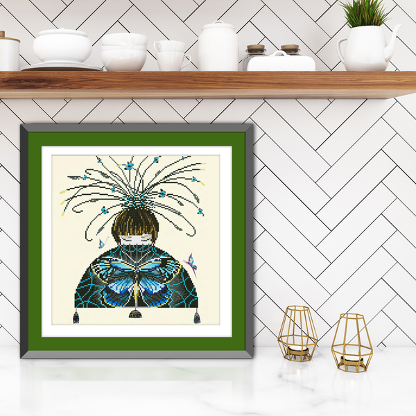 Dotz Diamond Dotz Oriental Jewel - 16.5" X 16.5"