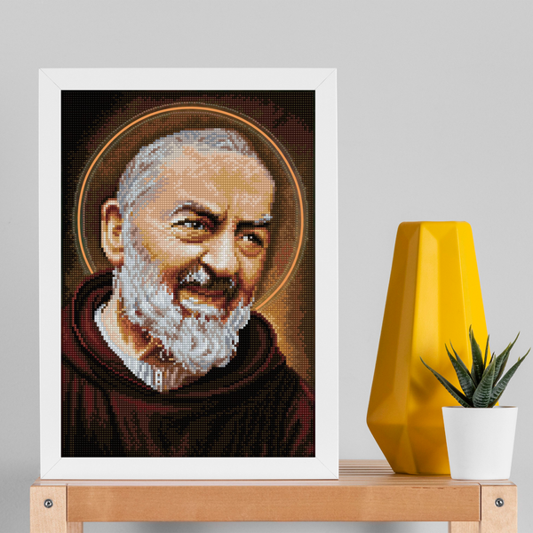 Dotz Diamond Dotz Padre Pio - 12.6" X 18.5"