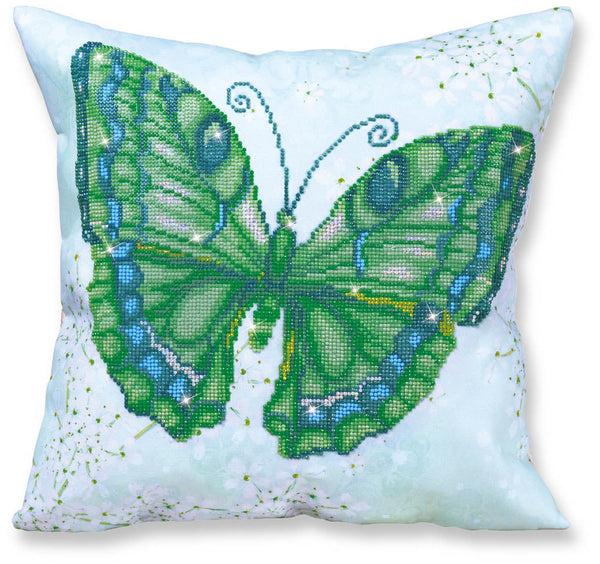 dotz Diamond Dotz Papillon Vert Pillow - 17.7" x 17.7"