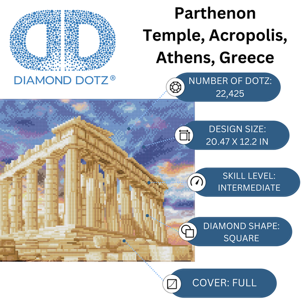 Dotz Diamond Dotz Parthenon Temple - 20.5" X 12.2"