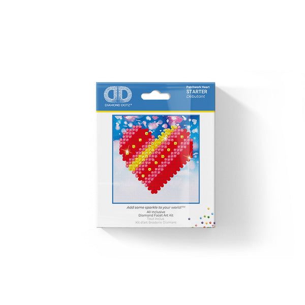 Dotz Diamond Dotz Patchwork Heart - 3.0" X 3.0"