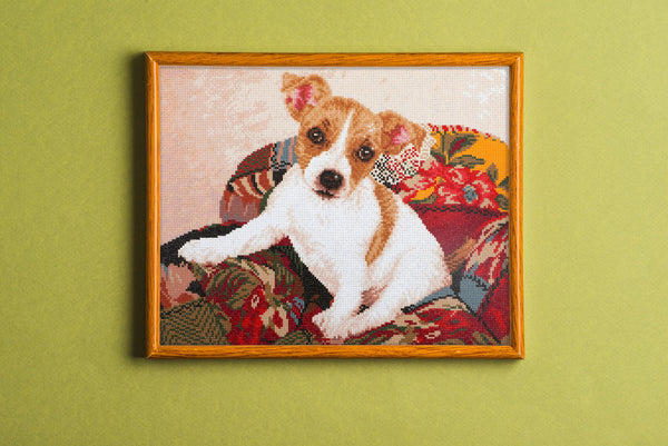 Dotz Diamond Dotz Patchwork Pup - 19.9" X 15.9"