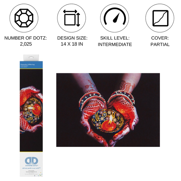 Dotz Diamond Dotz Peaceful Offering - 18.0" X 14.0"